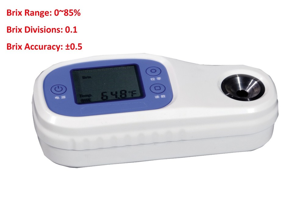 Handheld Digital Refractometer Brix Tester Meter Sugar Content Refractometer