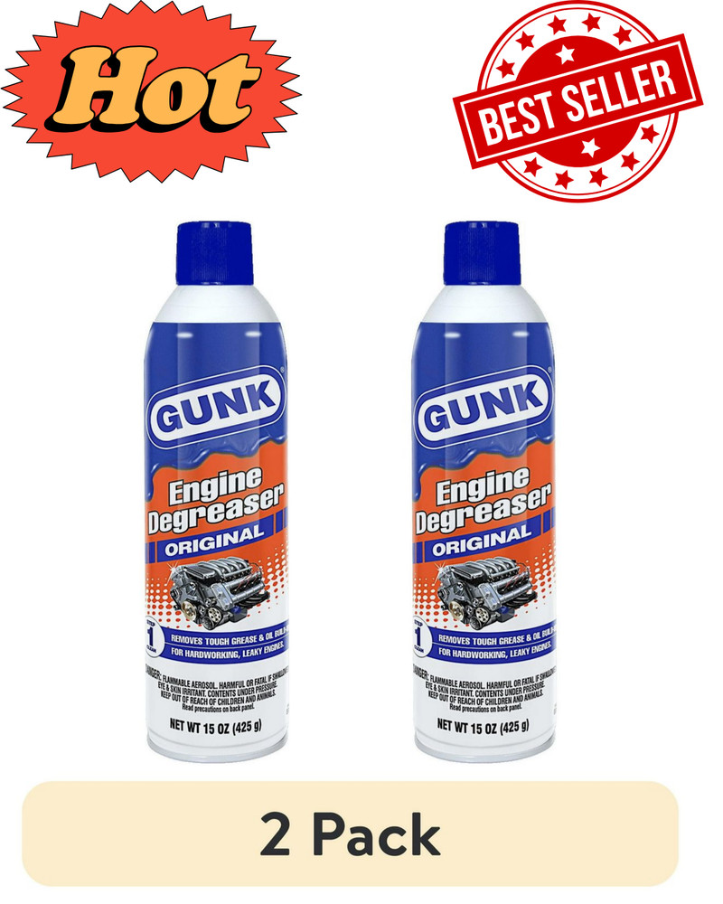 Gunk EB1CA Engine Degreaser, Penetrant, 15 oz, 2Pack