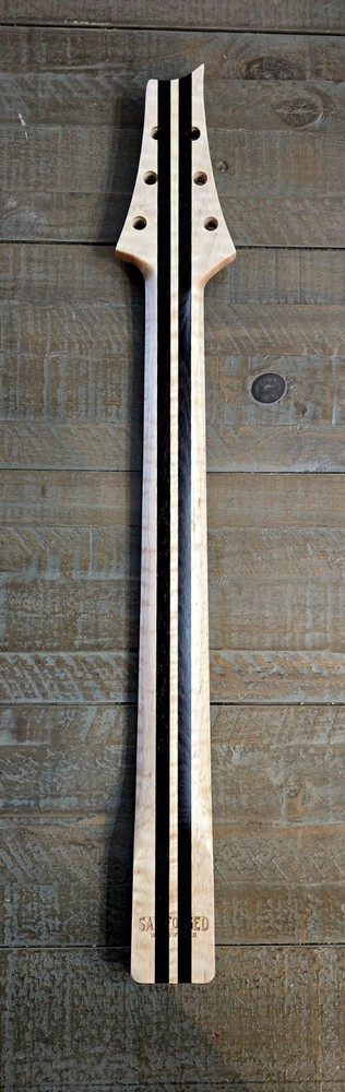 Guitar Neck - Wenge on Flame Maple and Wenge