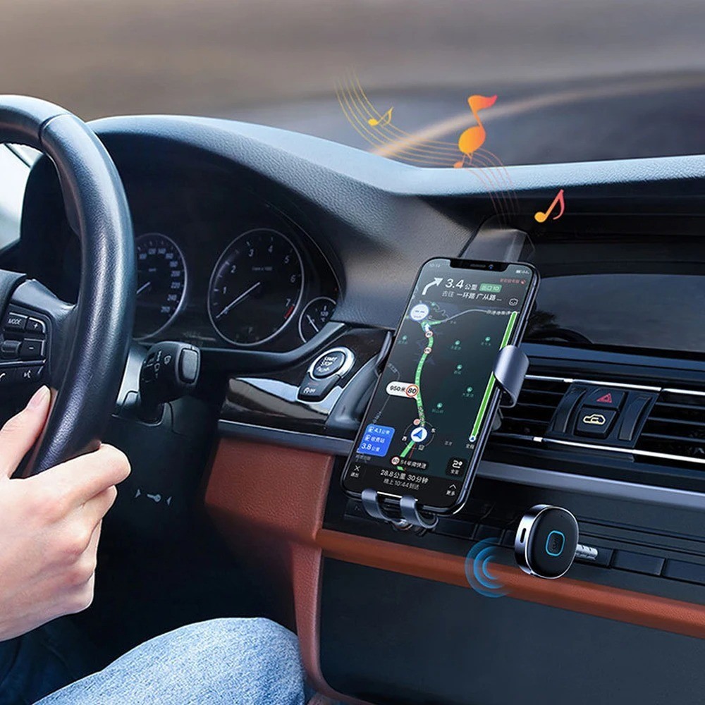 J33 Bluetooth-compatible 5.0 Receiver Transmitter Handsfree Adapter for Car