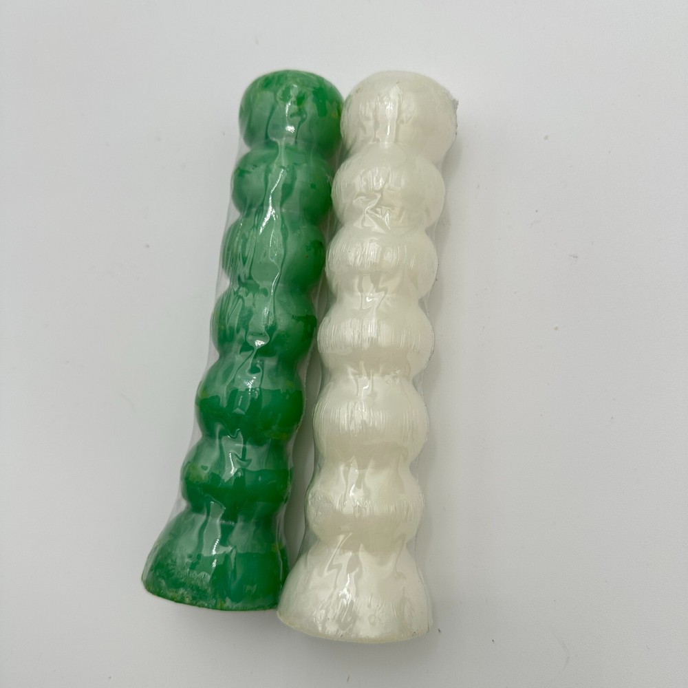 Pair Seven Knob Figural Candles for Magic Spells
