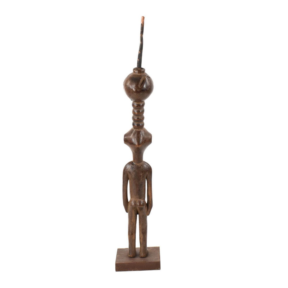 Dinka Male Figural Pipe On Custom Base Congo