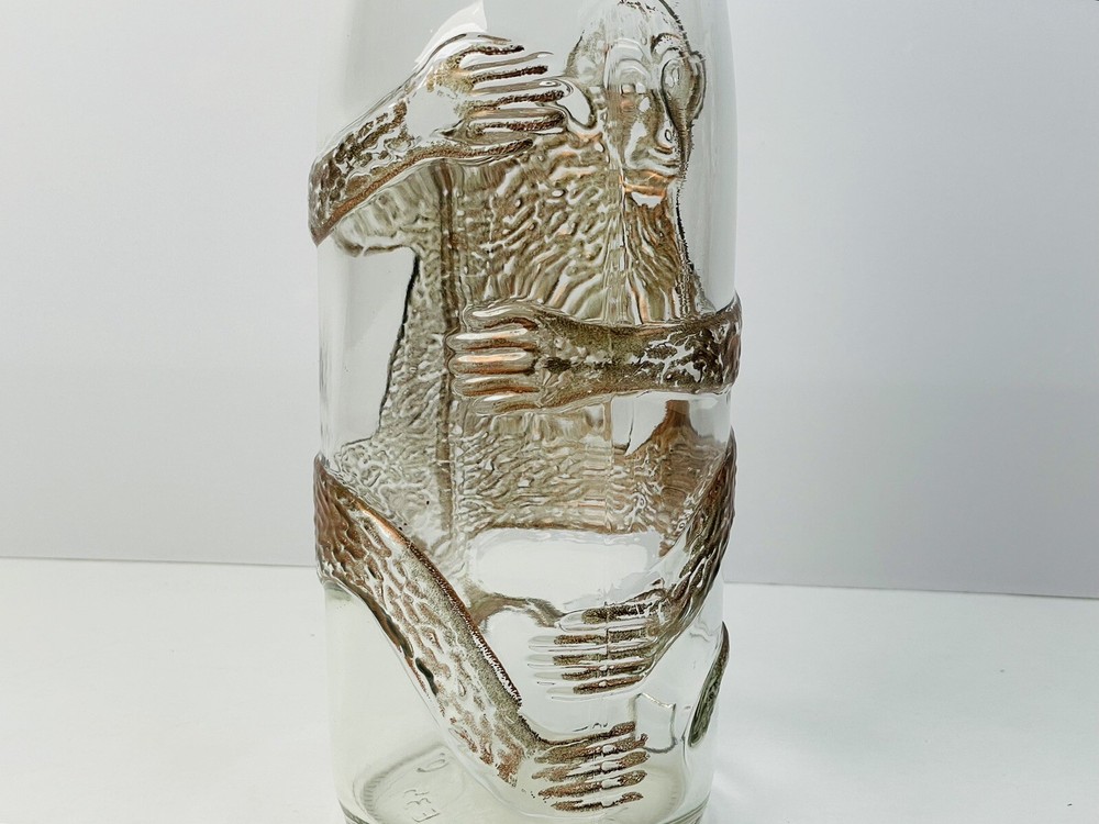 Affentaler Pinot Noir German Wine Bottle Embossed Monkey Design EMPTY