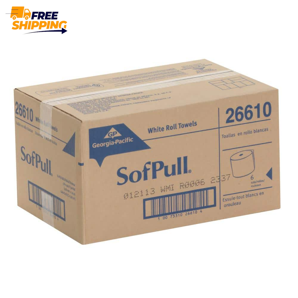 SofPull 9” Paper Towel Roll by GP PRO (Georgia-Pacific), White, 26610, 400