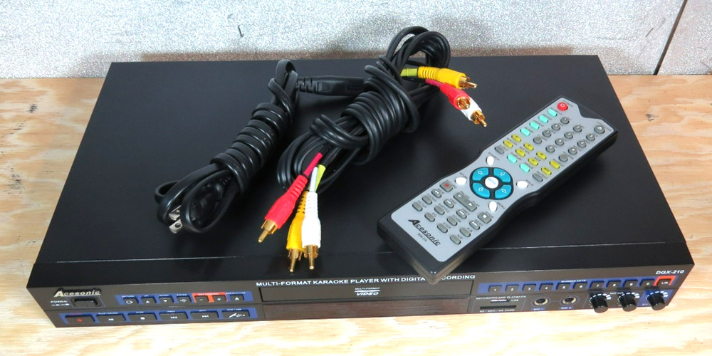 Acesonic DGX-210 Multi-Format Karaoke/DVD Player & Recorder W/ Remote Tested