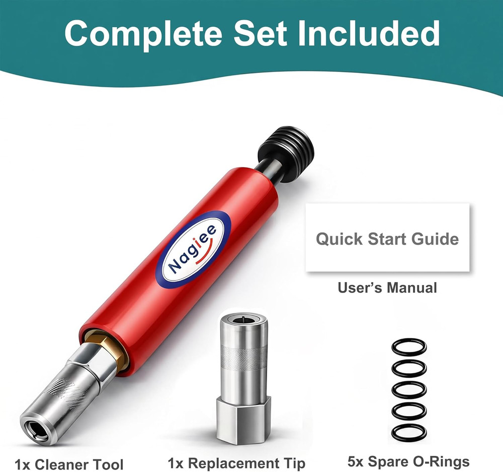 Grease Fitting Cleaning Tool, Grease Zerk Cleaner, Zerk Fitting Cleaning Tool, E