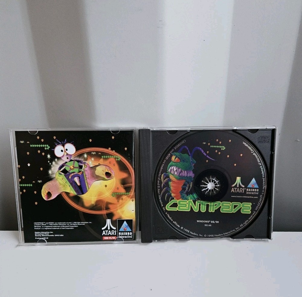 Vintage 1998 CENTIPEDE Computer Games Windows 95/98 CD-ROM