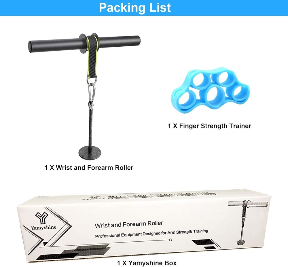 Wrist and Forearm Blaster - Wrist Roller & Forearm Roller for Training, Workout