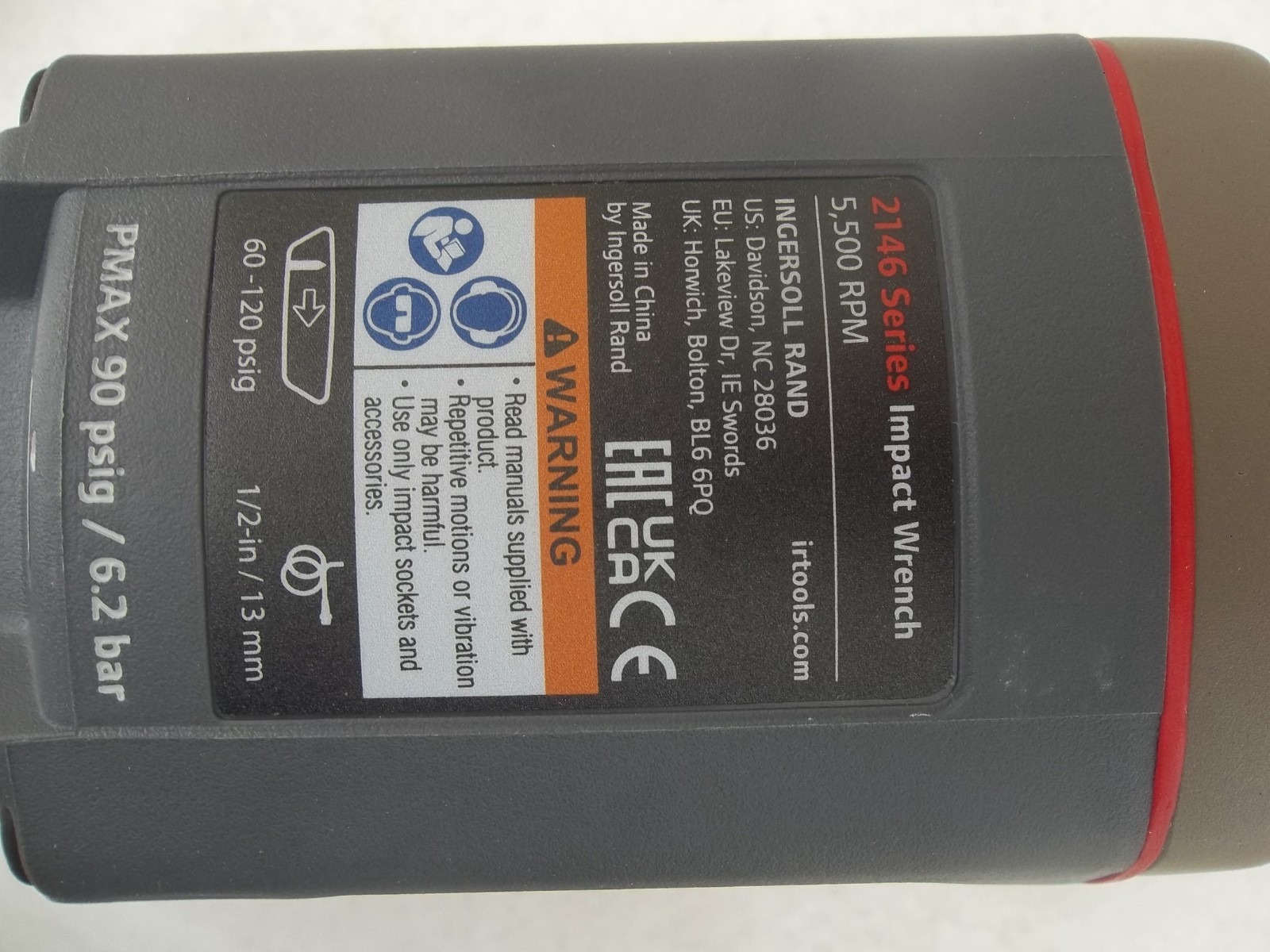 Ingersoll Rand 2146Q1MAX Drive Air Impact Wrench 3/4" Drive