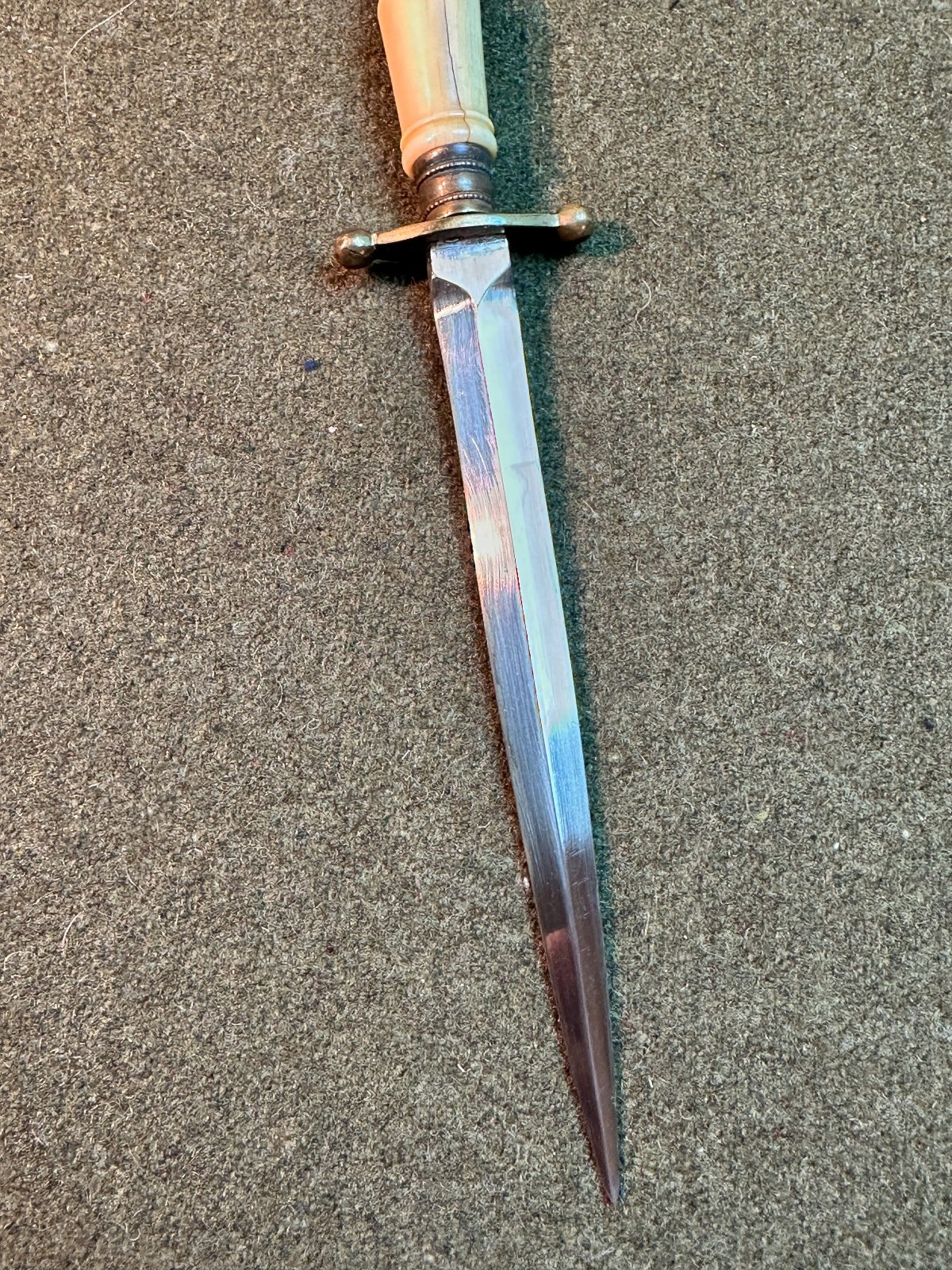 1840 - 1880 NAVAL DIRK AMERICAN OR BRITISH WAR OF 1812 - CIVIL WAR DAGGER KNIFE