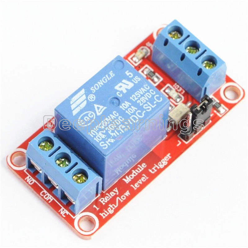 12V 1 Channel Module With Optocoupler Isolation High and Low Level Trigger Relay