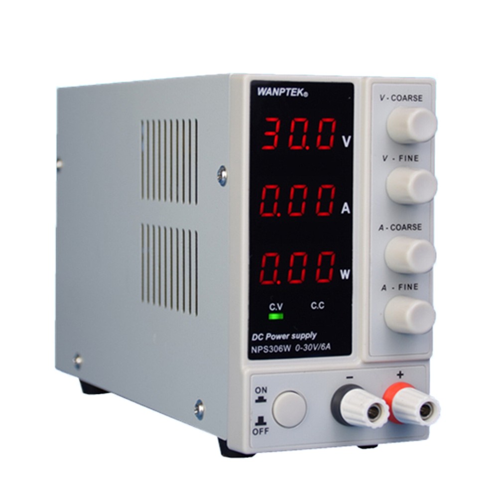 0-30V 0-6A Lab DC Bench Power Supply Variable Linear Adjustable Power Supply US