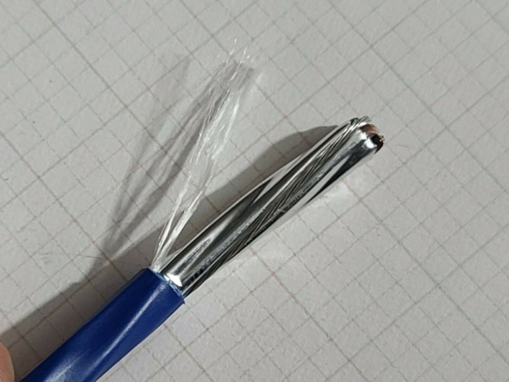 Carol E2206S 18/6C Shielded Control/Communications Cable Plenum Dark Blue /50ft