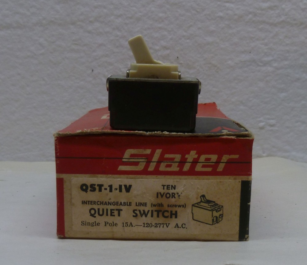 Vintage Despard Interchangeable Toggle Light Switch, Single-Pole, Ivory Slater
