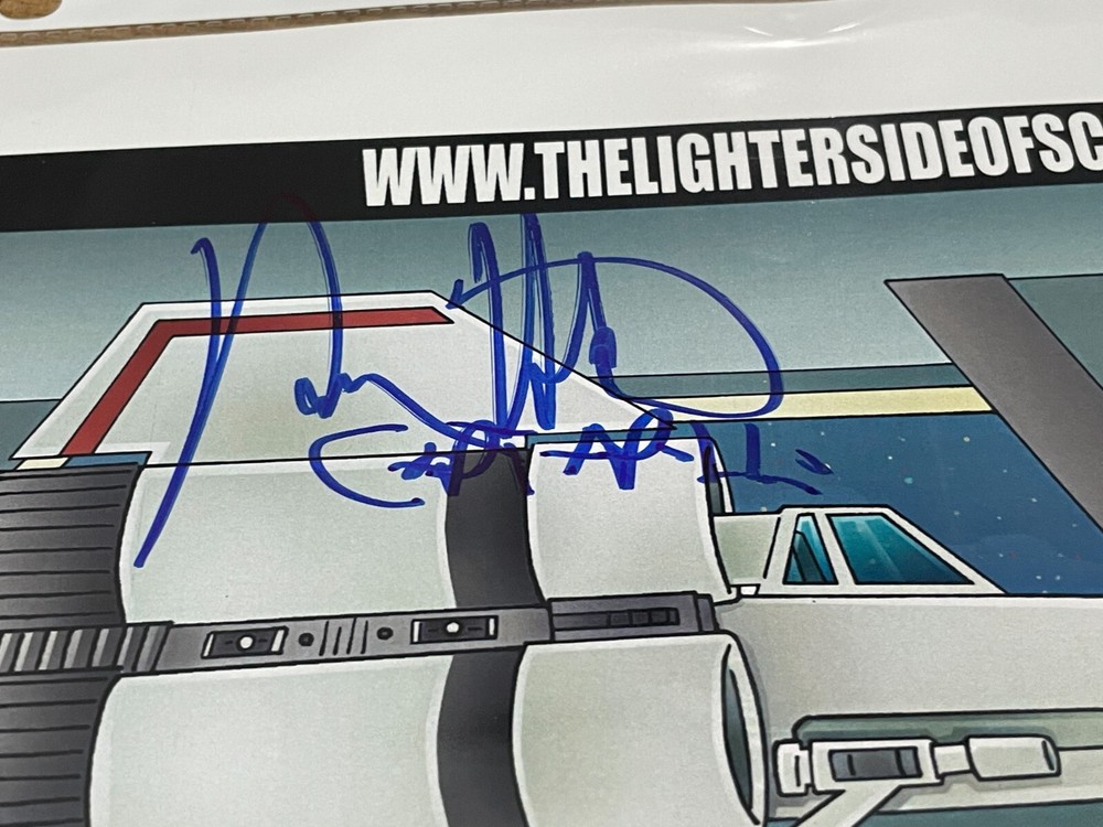 RARE! SIGNED Tye Bourdony Richard Hatch Battlestar Galactica Comic Frame