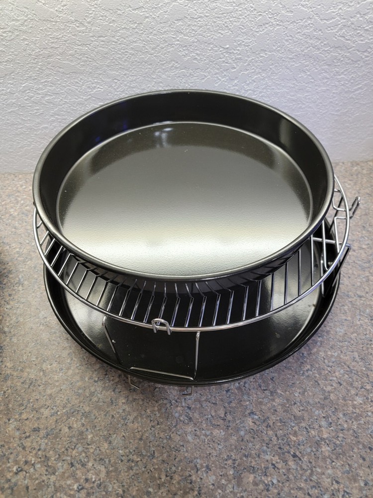 Nuwave Pro Double Stack Grill Rack & Pan Infrared Oven Replacement 20301-20304