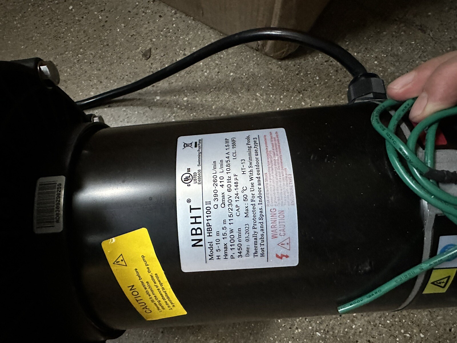 1.5HP Above/In Ground Swimming Pool Pump 115/230V