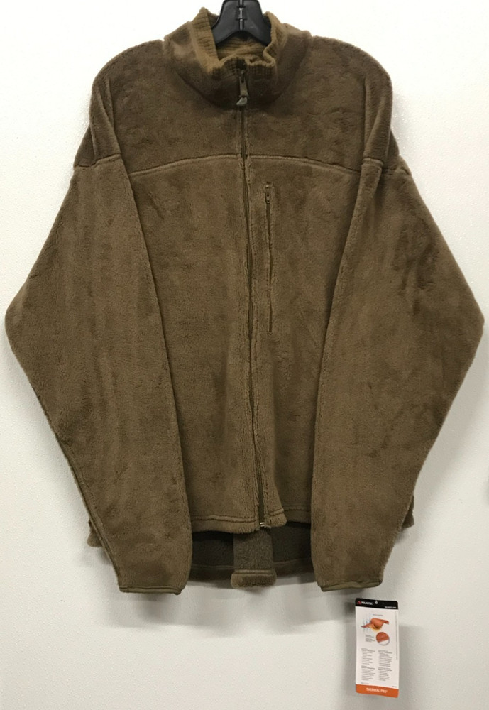 HALYS STEPS Coyote Brown Block 1 Level 3 Polyester Jacket USGI Large Regular NOS