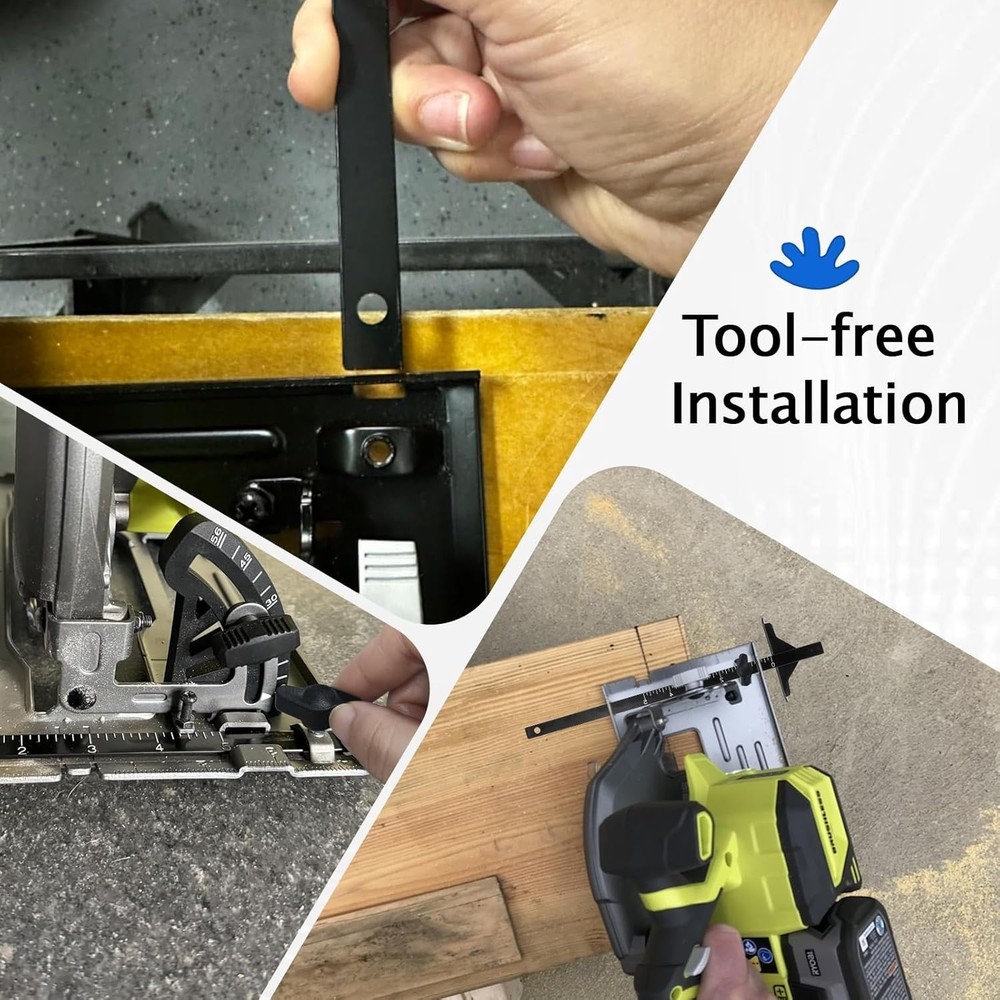 Replacement Rip Fence Guide for Ryobi Models - Tool-Free Installation Included