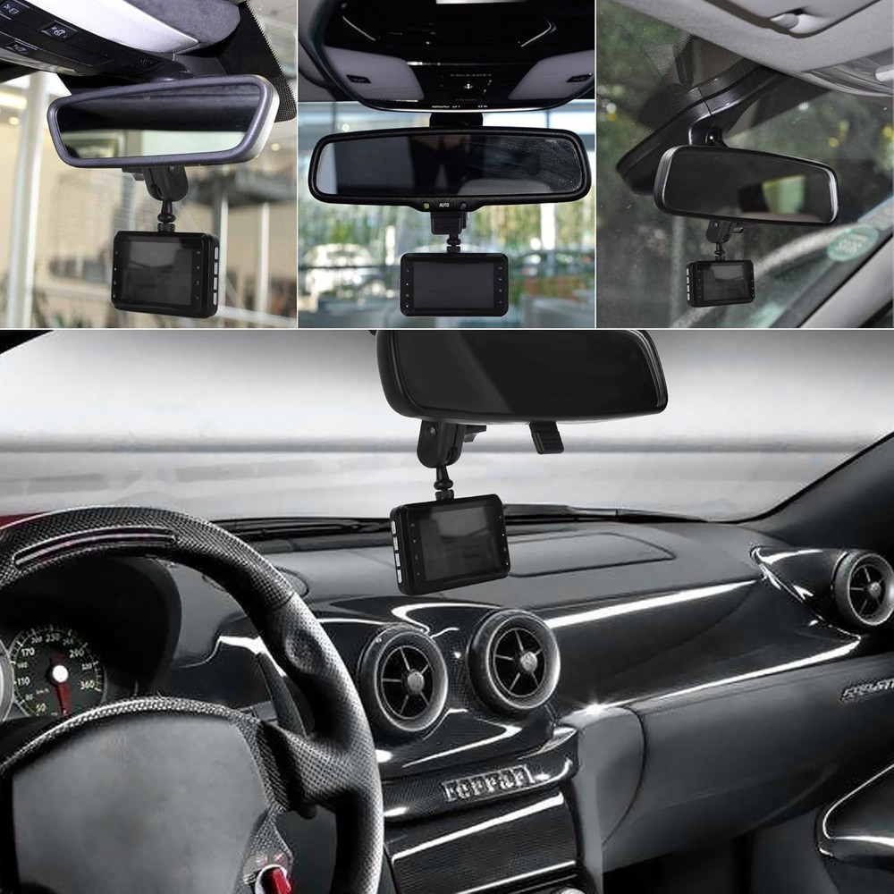 Dash Cam Mount for Rearview Mirrors - Compatible with Most Models