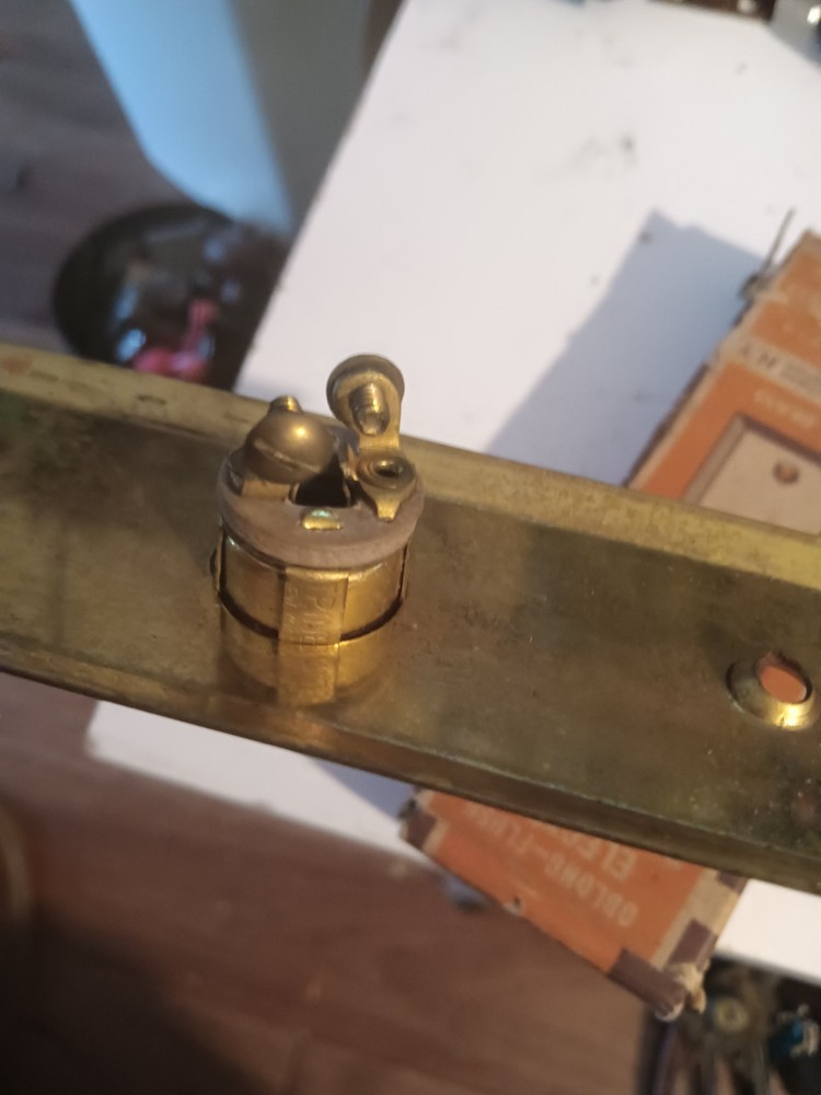 Vintage Trine Solid Brass Electric Doorbell Button