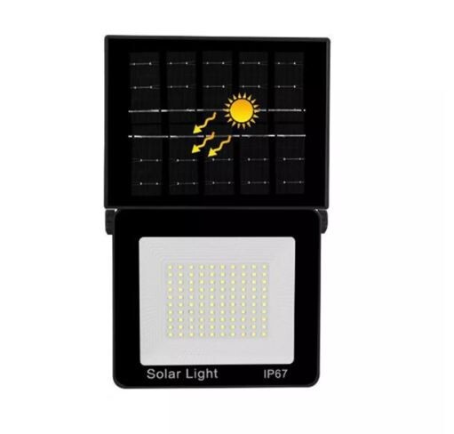 LED Solar Headlight with Integrated Solar Panel and Twilight Sensor IP67