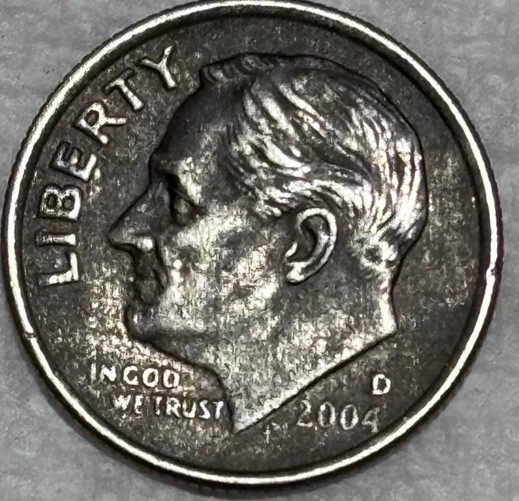 US Dime 10c Black Dime
