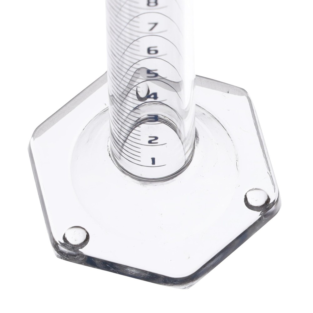 Graduated Cylinder, 10ml - Class A Tolerance ±0.10ml - Hexagonal Base - 10mL