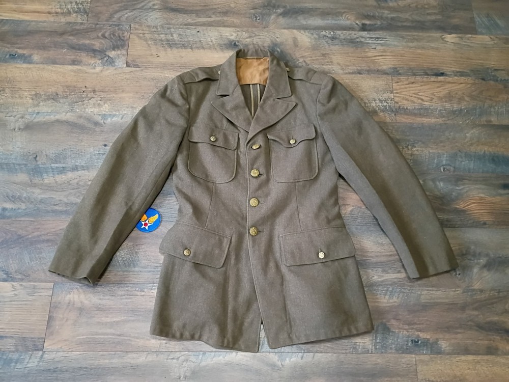 WW2 WWII US ARMY Airforce patch M1938 ENLISTED NCO DRESS JACKET 38R De Rossi