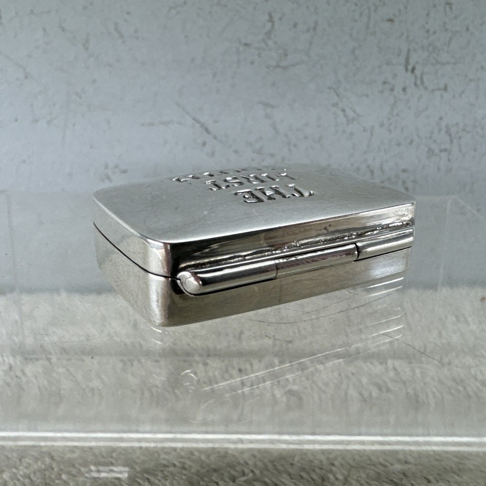 Solid Silver 'The First Tooth' Pill Box, London 2008