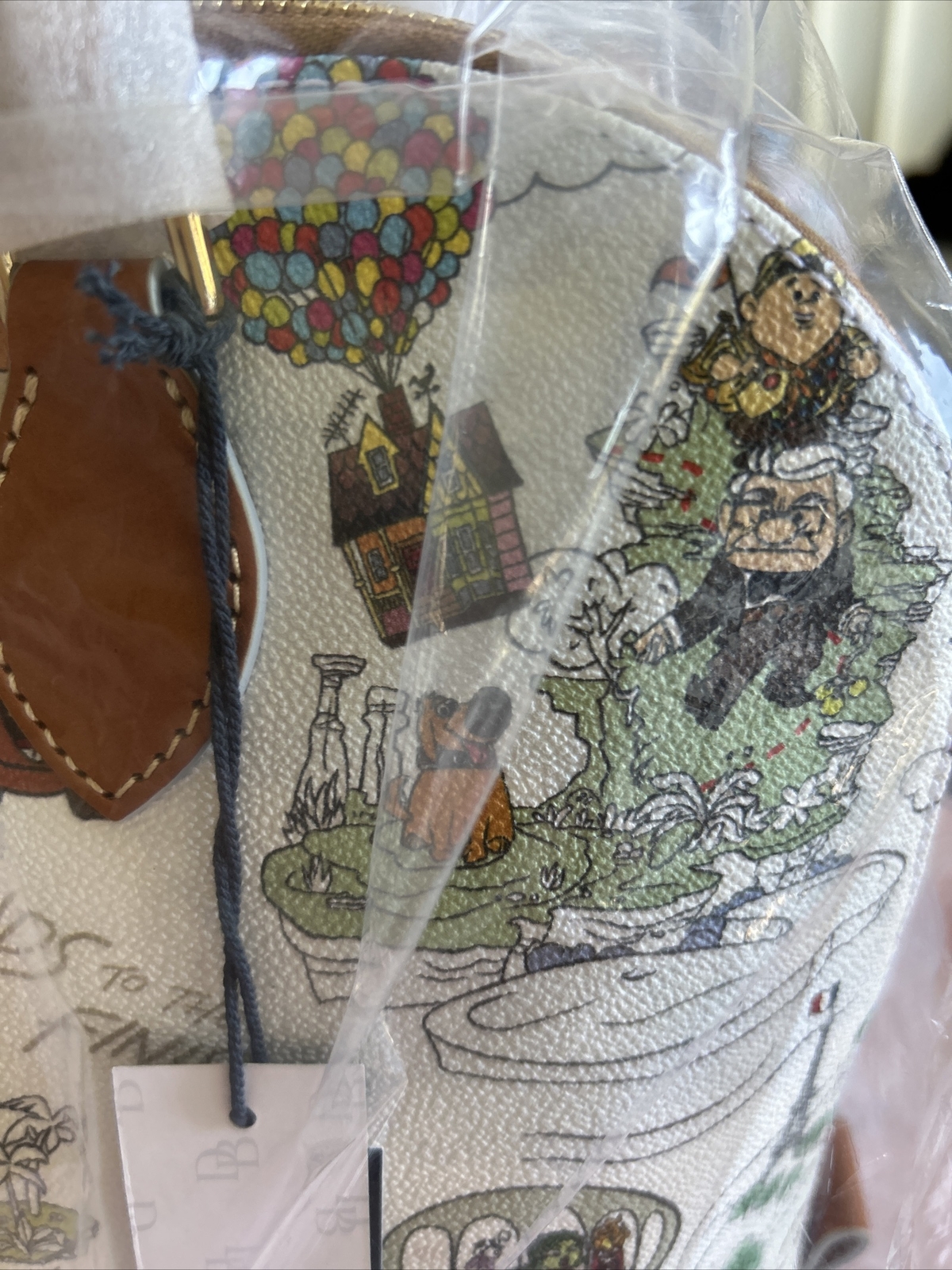 NEW DOONEY BOURKE DISNEYPARKS PIXAR MAP SATCHEL RATATOUILLE INSIDE OUT TOY STORY