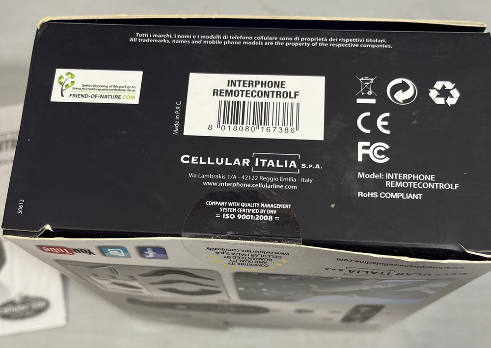 Black Wireless Bluetooth Media Button Remote Controller For Motorcycle Handlebar