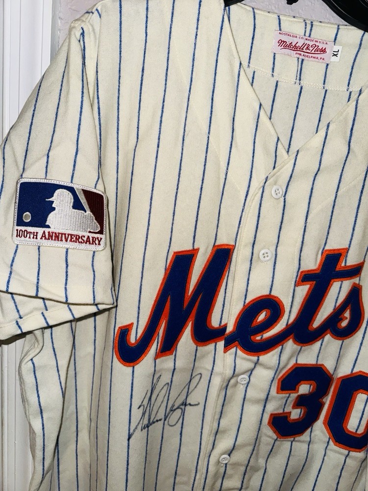 Nolan Ryan Signed Mets Mitchell & Ness Authentic Jersey JSA LOA Ryan Holo