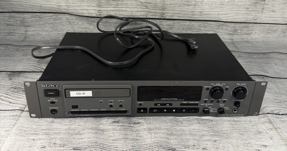 Sony CDR-W33 Professional CD Recorder READ DESCRIPTION