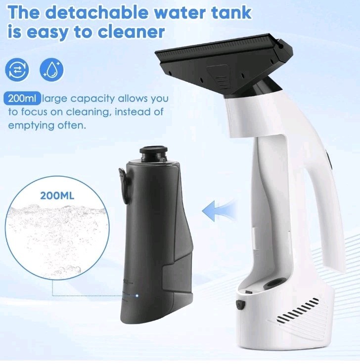 Window Vacuum, Window Vacuum Squeegee Cordless, Handheld Window Vac with Multi.