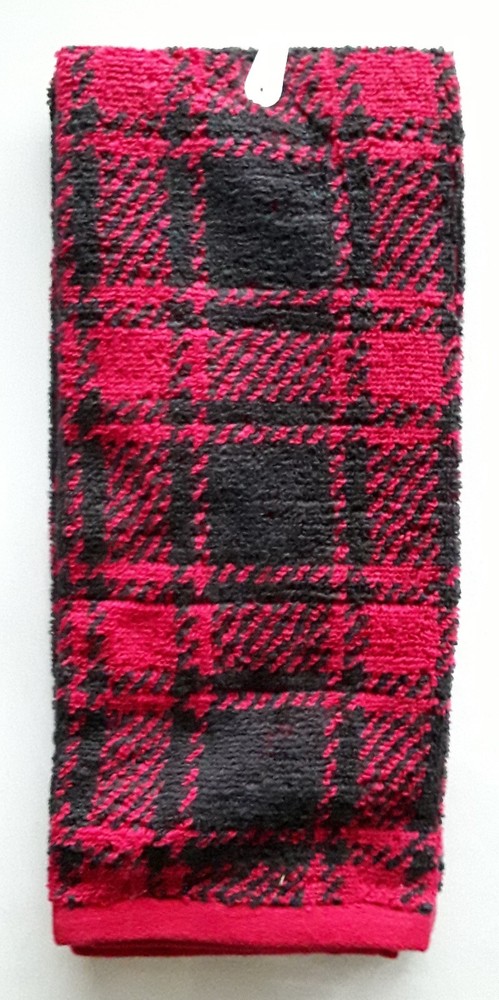 December Home Hand Towel “Oh What Fun” - Flannel Pattern