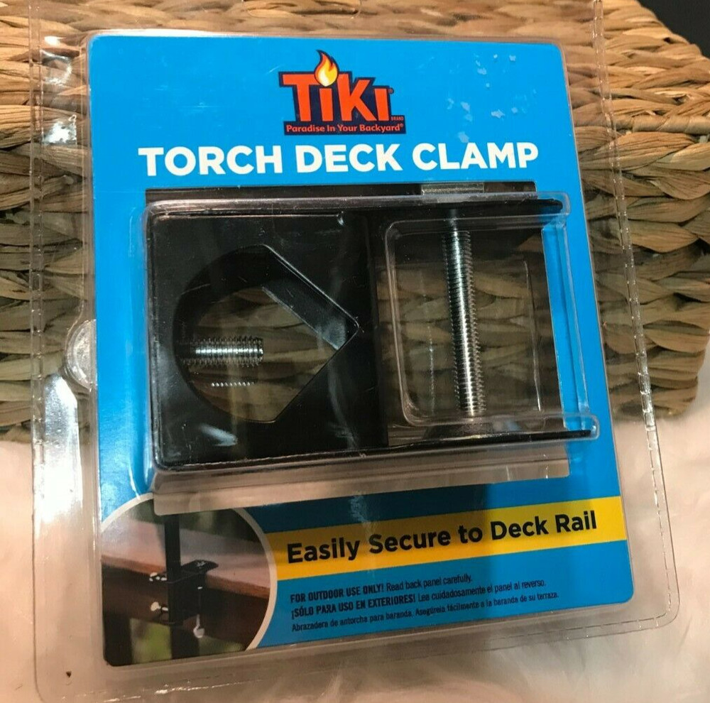 Tiki Universal deck clamp torch Mounting Bracket accessory Black