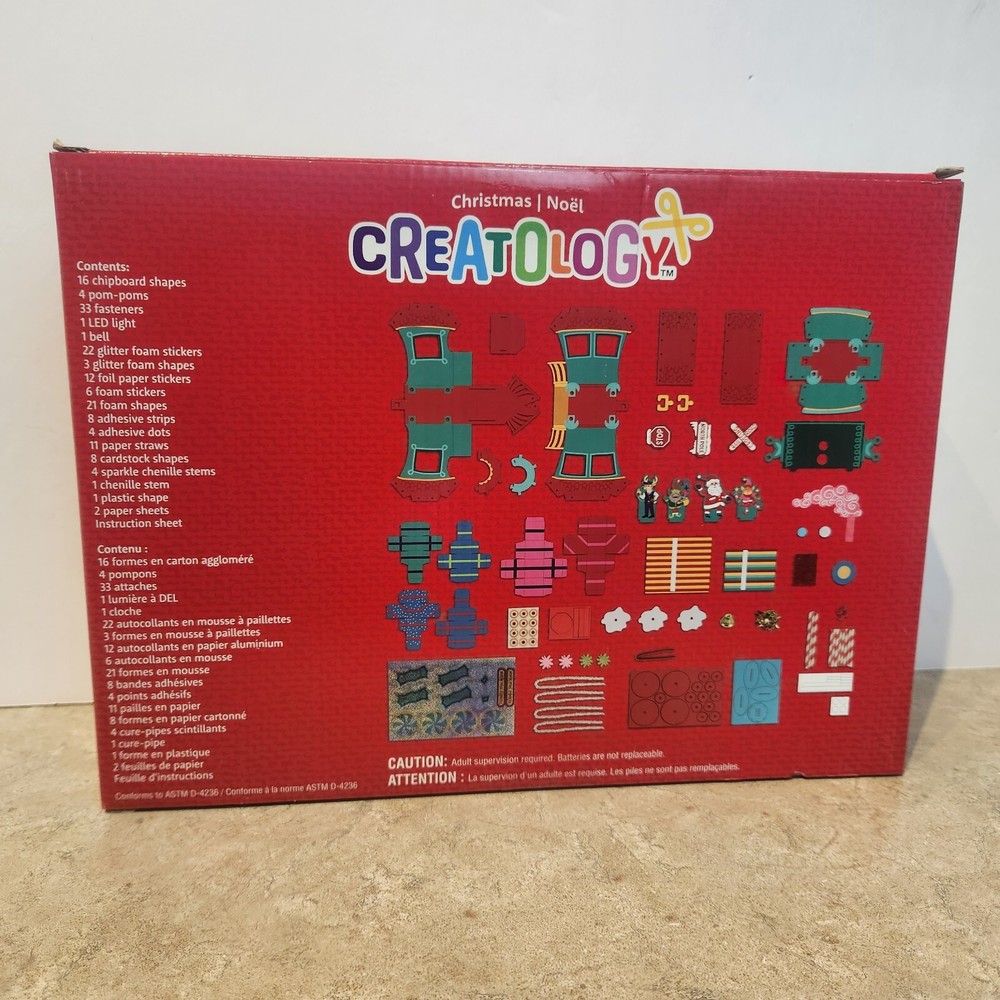 Creatology Christmas Train 3D LED Kid Craft Kit