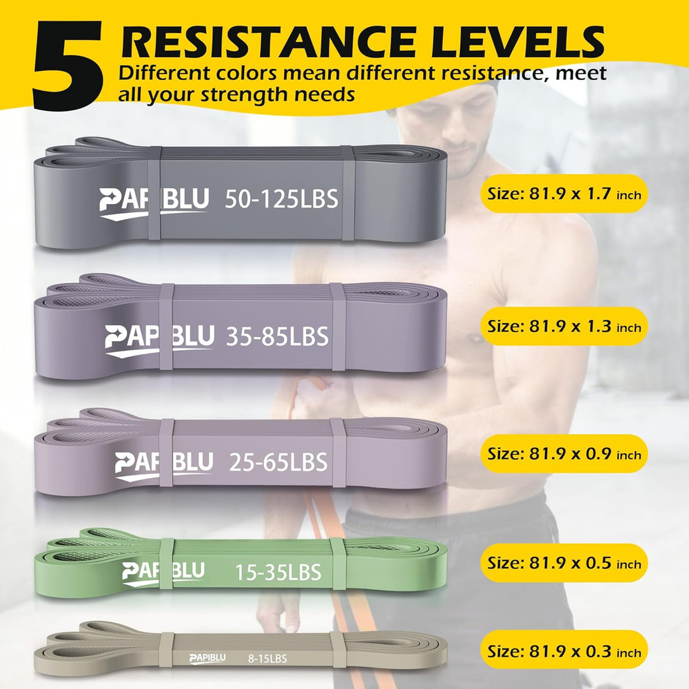 Pull up Bands, Resistance Bands Set for Pull-Up Assistance, Exercise Bands with