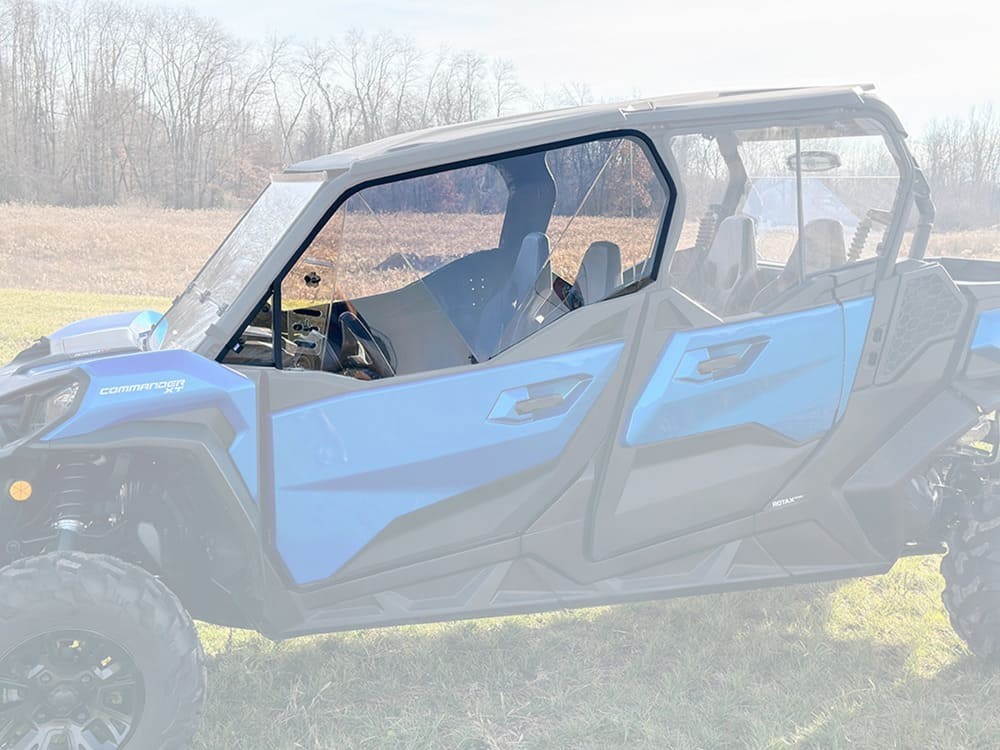 Spike Can-Am Commander Venting Poly Upper Doors Kit/Light Tint Scratch Resistant