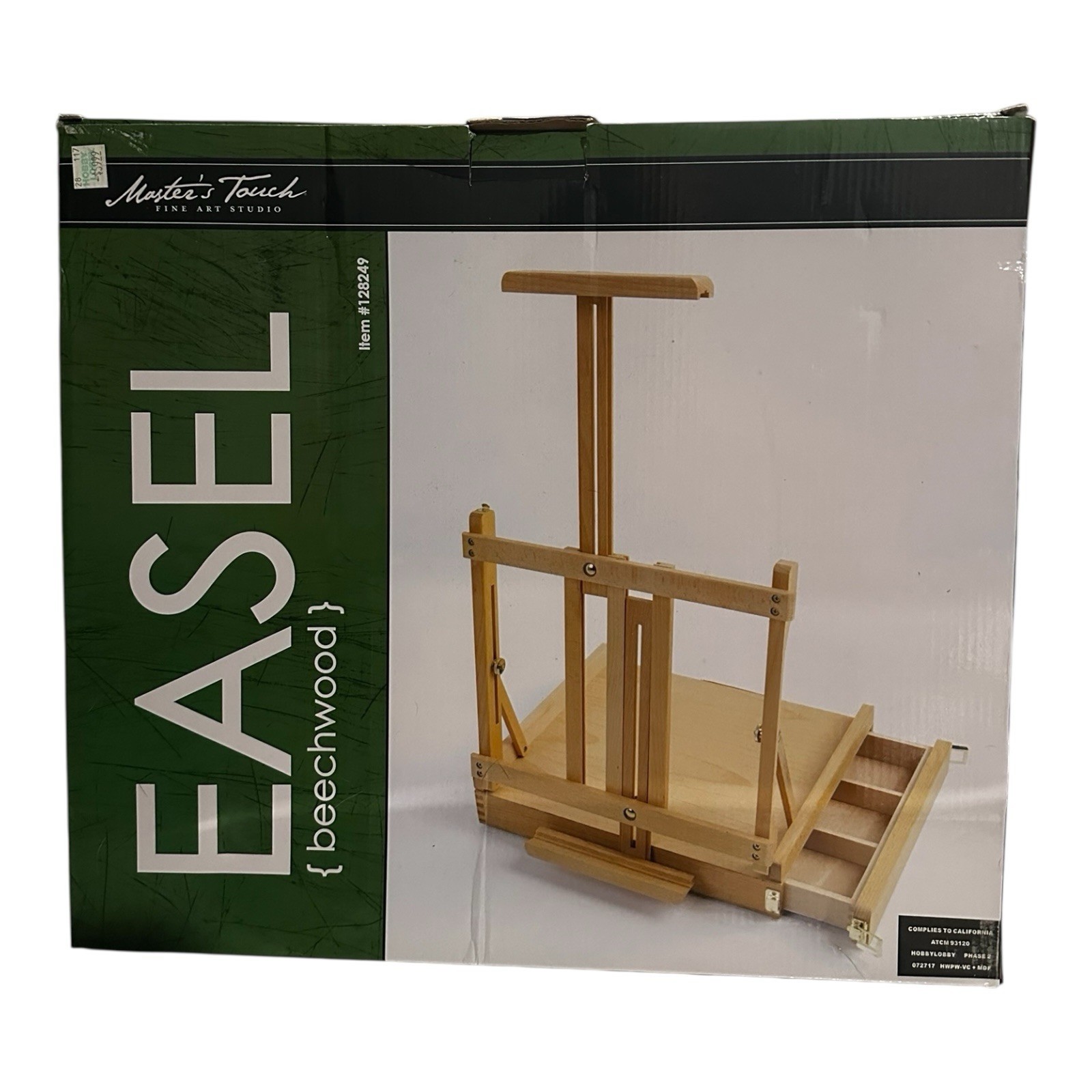 Master’s Touch Fine Art Studio Easel Beechwood Item #128249 New
