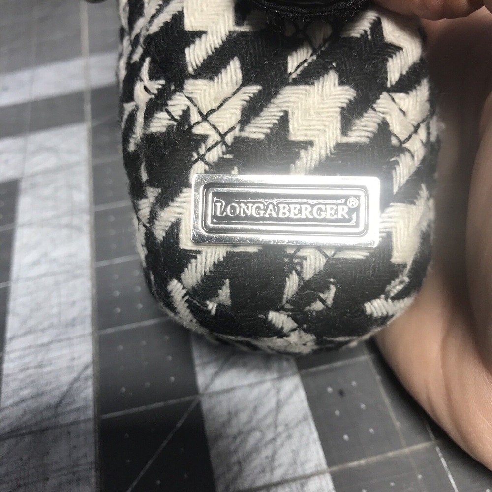 Longaberger Black Houndstooth Flip Phone Case