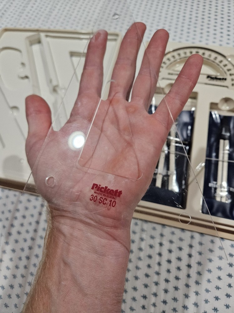 Vintage Pickett 1503 NC Drafting Tools ( Incomplete Set) *READ