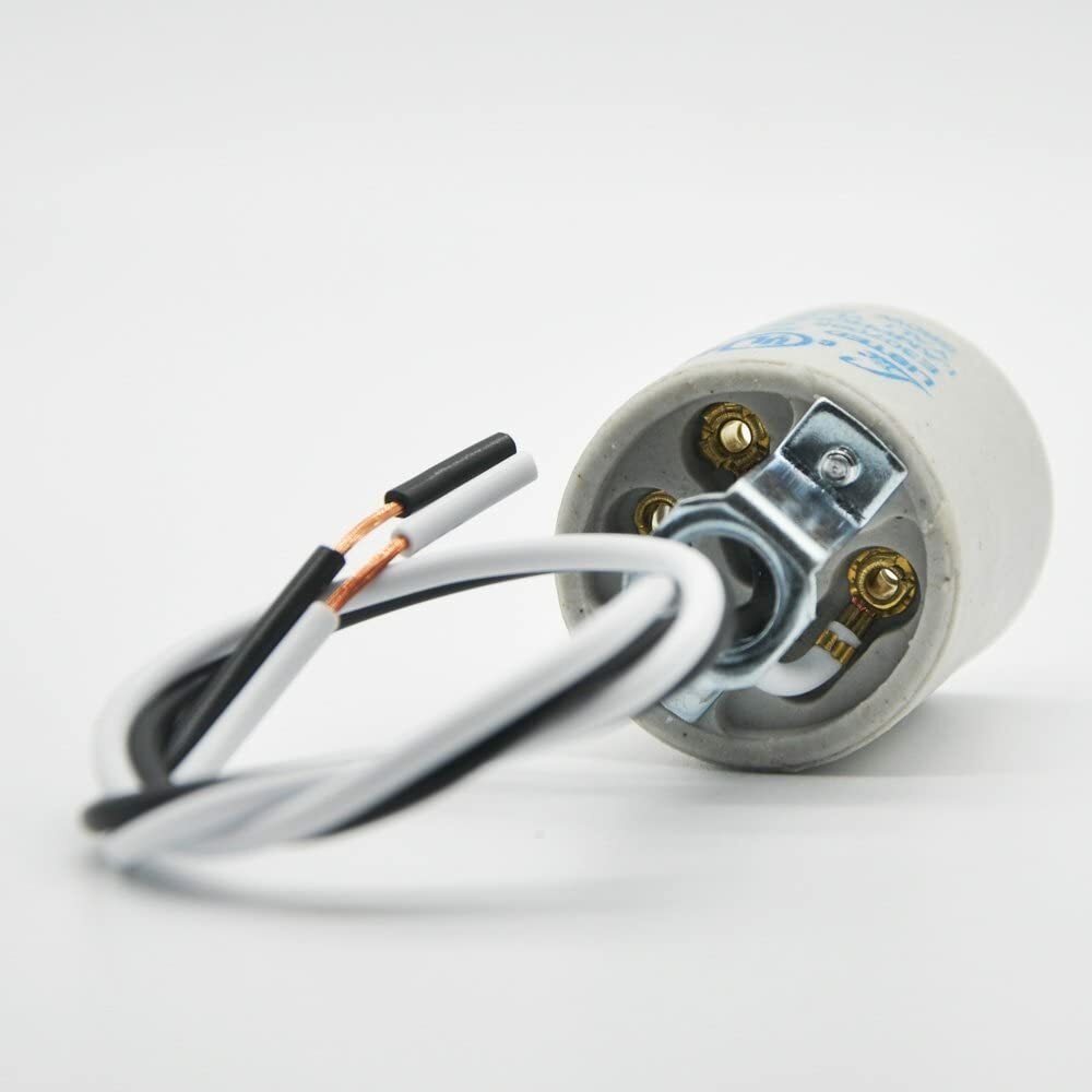 Ceramic E26 Medium Socket Holder Lamp Fixture with 18-AWG Wire