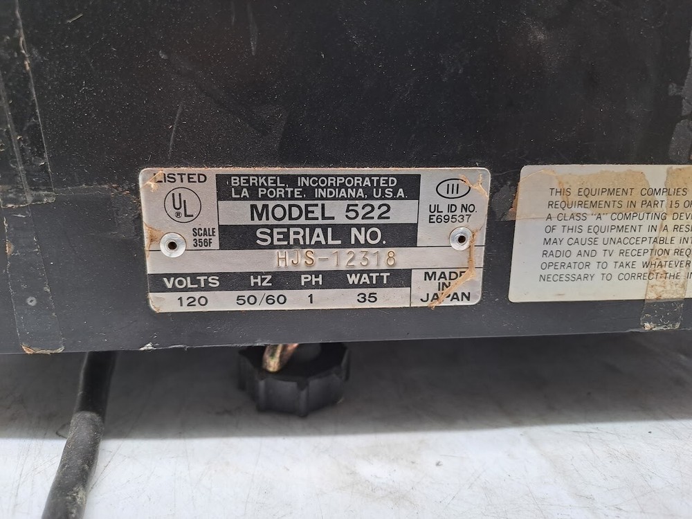 Berkel Electronic Scale Model 522 (part)