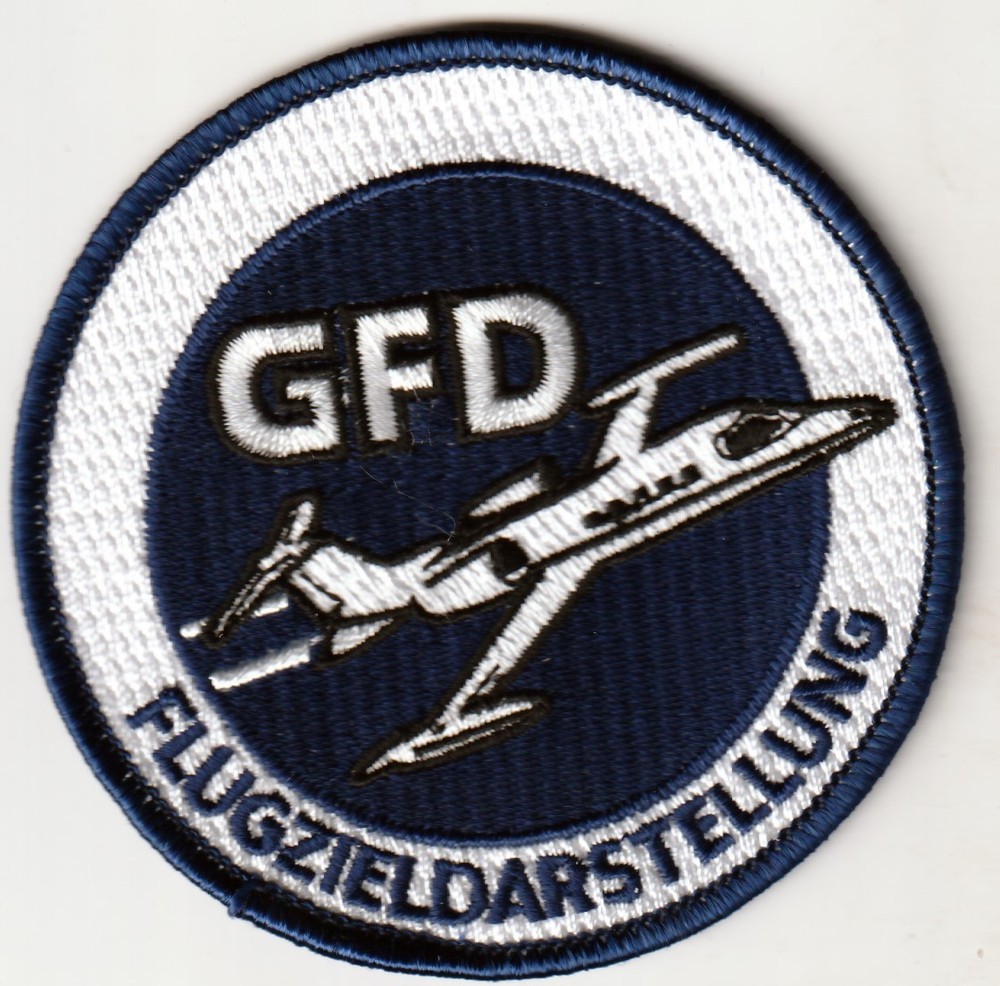 German air force GAF  Luftwaffe GFD FLUGZIELDARSTELLUNG Learjet 36A patch