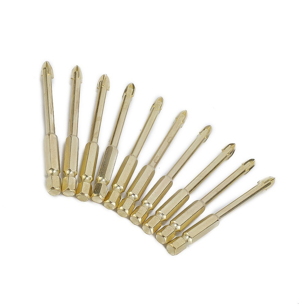 10pcs 6mm Multi-Material Tile Drill Bits Sets For Ceramic Porcelain Masonry Part