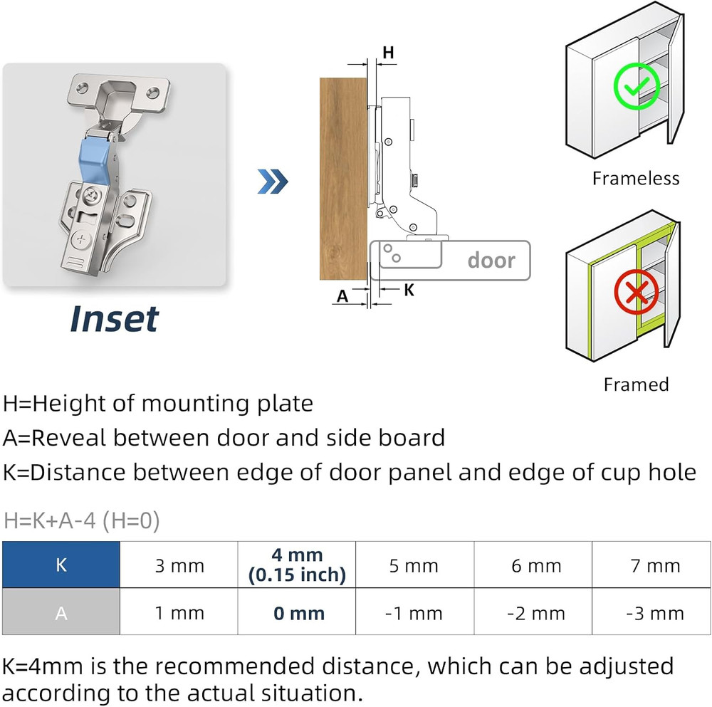 60 Pack Soft Close Cabinet Hinges, 3D Adjustable, 45-110° Angle Clip-On