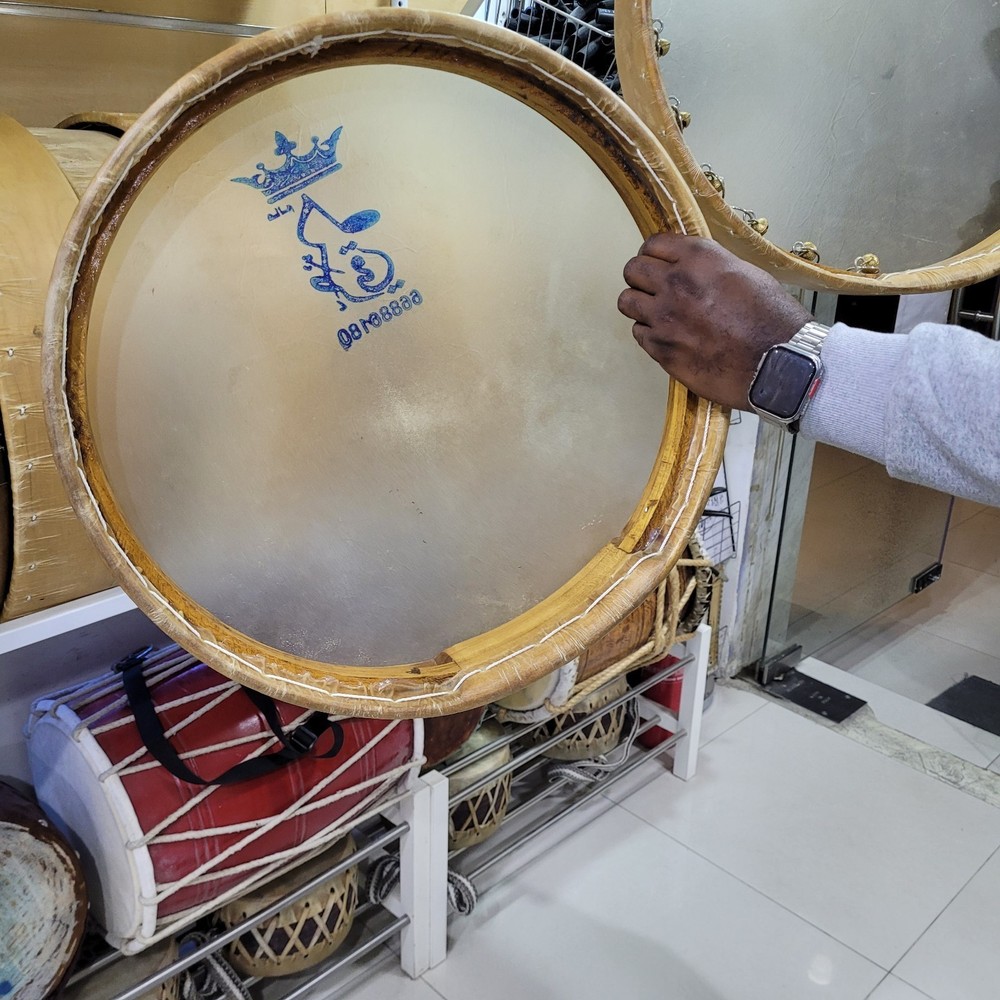 PROFESSIONAL ARABIAN DUFF FRAME DRUM PERCUSSION INSTRUMENT HANDMADE KUWAIT