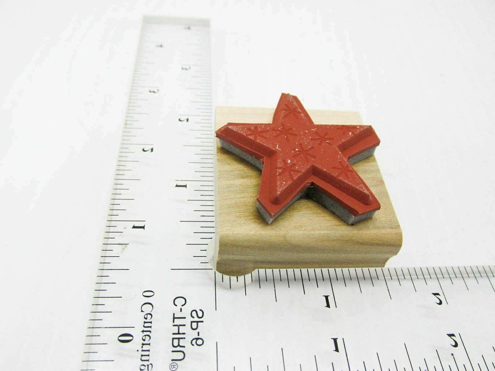 Christmas Star Rubber Stamp - Stamp Set B378